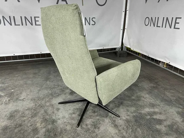 Hjort knudsen - 8075 - relaxfauteuil, eucalyptus stof, handmatig verstelbaar - afbeelding 5 van  6