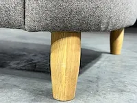 Hjort knudsen - fauteuil, bruin stof, houten poten, maat m - afbeelding 3 van  4