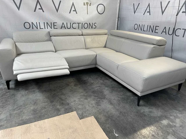 Hjort knudsen - hoek sofa - elektrisch verstelbare relaxfunctie - afbeelding 1 van  8