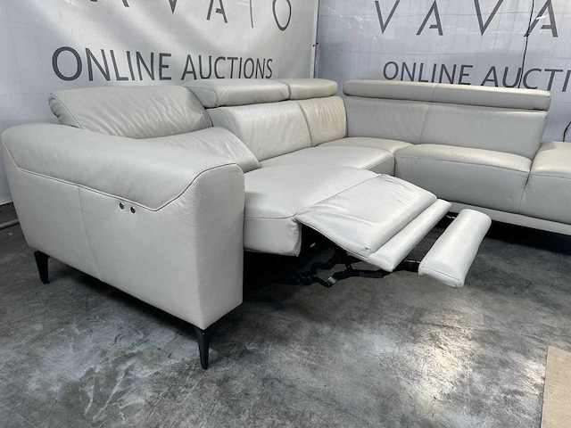 Hjort knudsen - hoek sofa - elektrisch verstelbare relaxfunctie - afbeelding 2 van  8