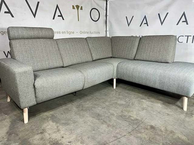 Hjort knudsen - hoeksofa - elektrisch verstelbare relaxfunctie - afbeelding 1 van  8
