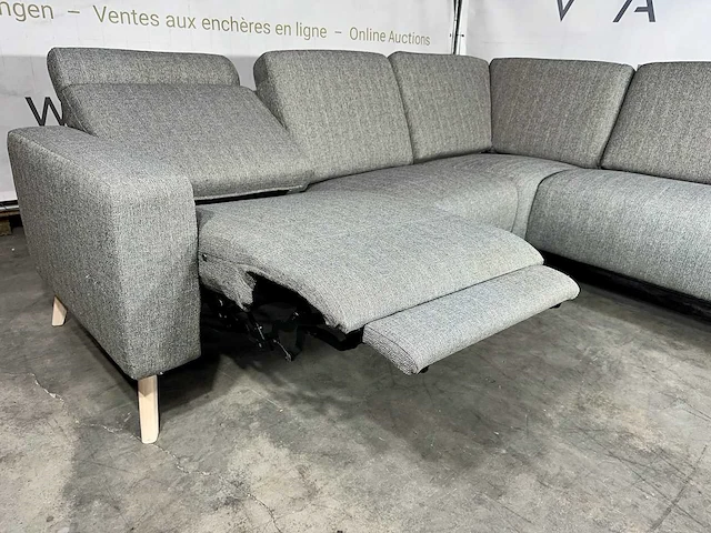 Hjort knudsen - hoeksofa - elektrisch verstelbare relaxfunctie - afbeelding 2 van  8