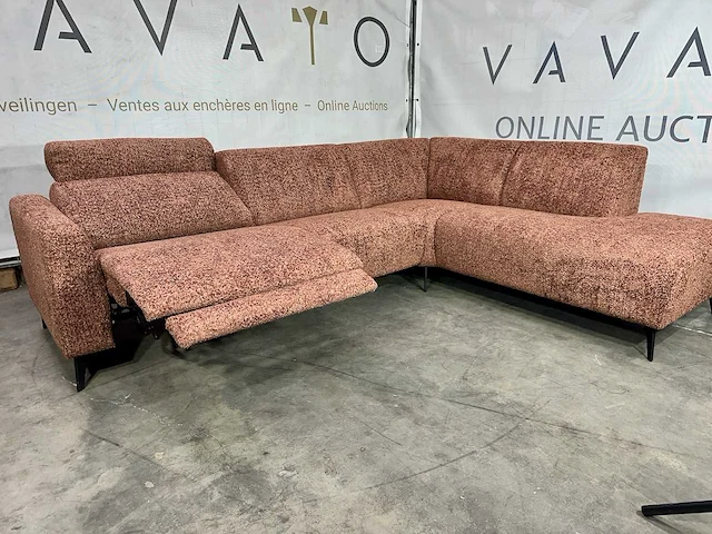 Hjort knudsen - hoeksofa - elektrisch verstelbare relaxfunctie - afbeelding 1 van  6