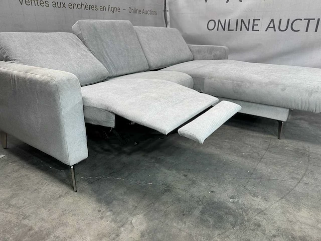 Hjort knudsen - hoeksofa met lounge - elektrisch verstelbare relaxfunctie - afbeelding 3 van  10