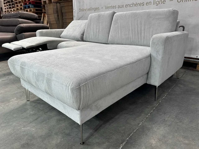 Hjort knudsen - hoeksofa met lounge - elektrisch verstelbare relaxfunctie - afbeelding 6 van  10