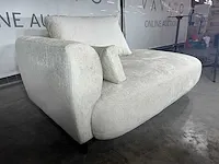 Hjort knudsen - lounge, ecru stof, zwarte poten - afbeelding 2 van  6