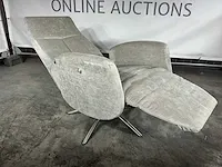 Hjort knudsen - m - relaxfauteuil, grijs stof, maat m, handmatig verstelbaar - afbeelding 1 van  8