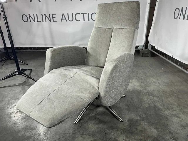 Hjort knudsen - m - relaxfauteuil, grijs stof, maat m, handmatig verstelbaar - afbeelding 3 van  8