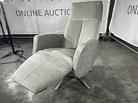 Hjort knudsen - m - relaxfauteuil, grijs stof, maat m, handmatig verstelbaar - afbeelding 3 van  8