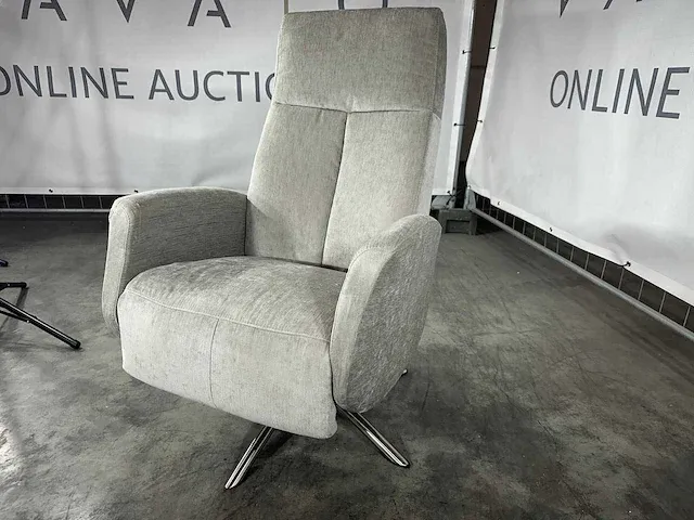 Hjort knudsen - m - relaxfauteuil, grijs stof, maat m, handmatig verstelbaar - afbeelding 4 van  8