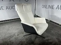 Hjort knudsen - m - relaxfauteuil, maat m, witte teddystof, handmatig verstelbaar - afbeelding 3 van  6