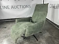 Hjort knudsen - m - relaxfauteuil, moss groen adore velours, maat m, handmatig verstelbaar - afbeelding 2 van  6