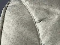 Hjort knudsen - maat m - relaxfauteuil, ecru microvezelstof, houten onderstel - afbeelding 5 van  5
