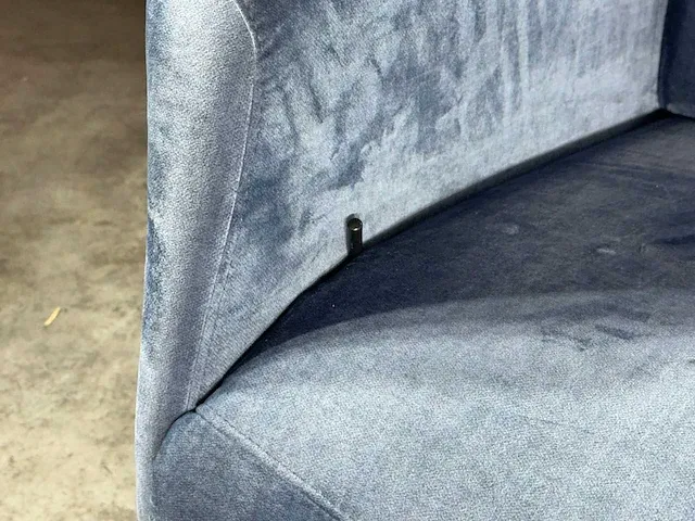 Hjort knudsen - relaxfauteuil, blauw veloursstof, maat m, handmatig verstelbaar - afbeelding 6 van  8
