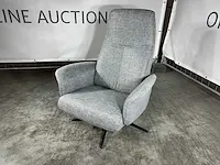 Hjort knudsen - relaxfauteuil, grijs stof, maat xs, handmatig verstelbaar - afbeelding 1 van  5