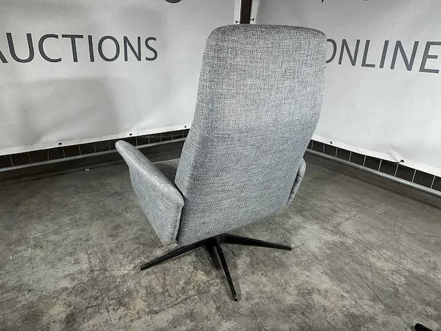 Hjort knudsen - relaxfauteuil, grijs stof, maat xs, handmatig verstelbaar - afbeelding 2 van  5