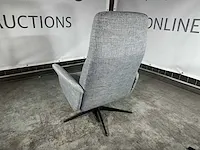 Hjort knudsen - relaxfauteuil, grijs stof, maat xs, handmatig verstelbaar - afbeelding 2 van  5