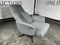 Hjort knudsen - relaxfauteuil, grijs stof, maat xs, handmatig verstelbaar - afbeelding 5 van  5