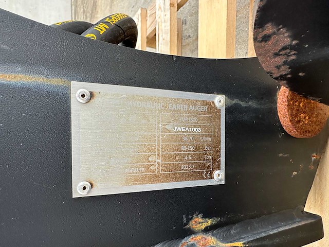 Hmb - 2023 - 3500 - voorzetapparatuur - hydraulische boor minigraver - afbeelding 10 van  10