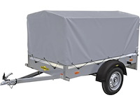 Hmb enkelassige huif aanhanger 750kg - afbeelding 1 van  2