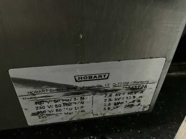 Hobart glazenvaatwasmachine - afbeelding 4 van  4