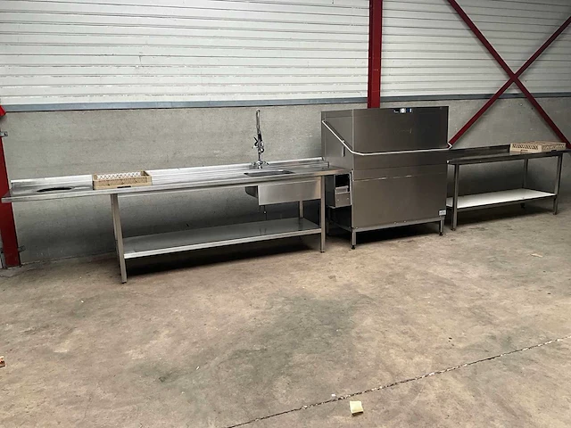 Hobart premax - aupt-10a - dubbele korvenvaatwasstraat - afbeelding 1 van  8