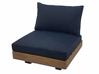 Hoek loungeset module midden acaciahout naturel "darkgrey" - afbeelding 1 van  3