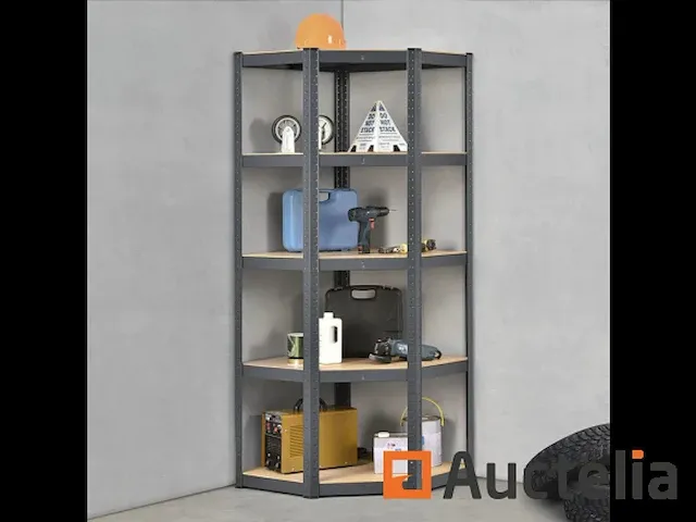 Hoek rek hoek basic 180 x 70 x 40 cm - afbeelding 1 van  4