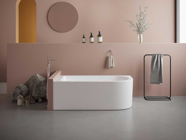 Hoekbad - 240l - 170 x 75 x 58 cm - wit - linkerhoek - afbeelding 8 van  9