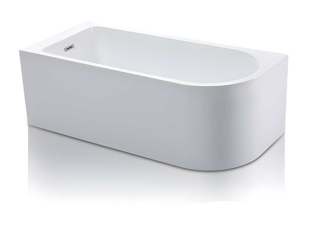 Hoekbad - 240l - 170 x 75 x 58 cm - wit - linkerhoek - afbeelding 3 van  8