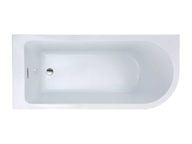 Hoekbad - 240l - 170 x 75 x 58 cm - wit - linkerhoek - afbeelding 5 van  8