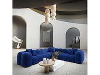 Hoekbank - atlantisch blauw fluweel - afbeelding 2 van  8