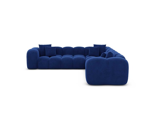 Hoekbank - atlantisch blauw fluweel - afbeelding 4 van  8