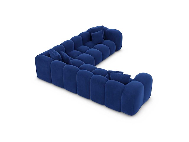 Hoekbank - atlantisch blauw fluweel - afbeelding 5 van  8