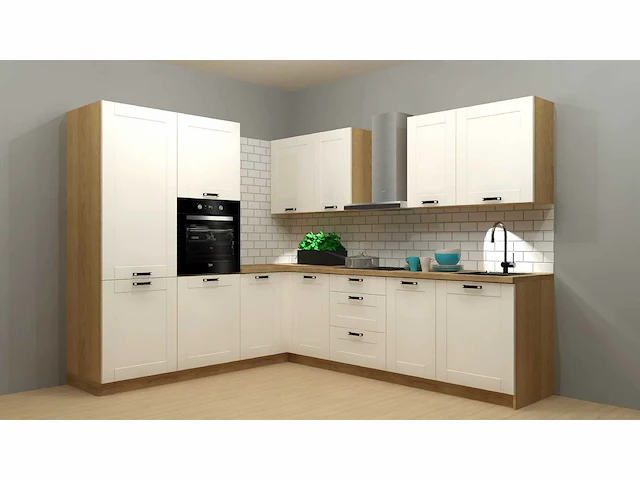 Hoekkeuken family line edan – complete set 230 cm x 275 cm in bouwpakket - afbeelding 1 van  4