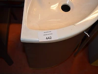 Hoekwasbak met kraan en onderkast, waterdispenser sip well - afbeelding 3 van  8