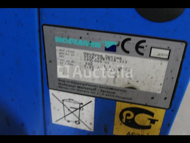 Hofmann geodyna optima balancer - afbeelding 6 van  12