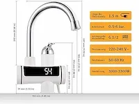 Hogart elektrische waterkraan met doorstroomboiler - afbeelding 2 van  2