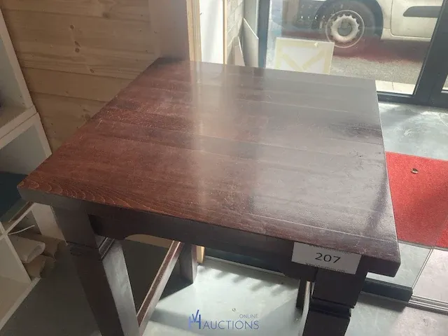 Hoge houten staantafel - afbeelding 3 van  5