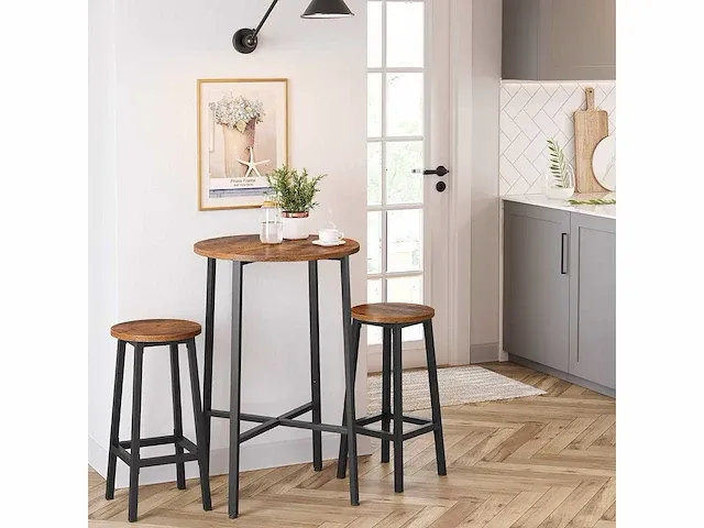 Hoge krukken, set van 6, barstoelen, keukenstoel - afbeelding 1 van  7