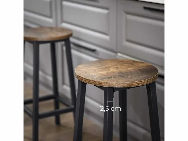 Hoge krukken, set van 6, barstoelen, keukenstoel - afbeelding 3 van  7
