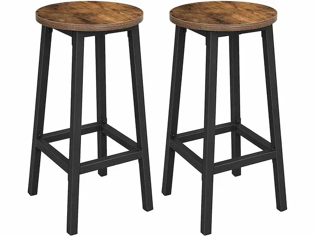 Hoge krukken, set van 6, barstoelen, keukenstoel - afbeelding 5 van  7