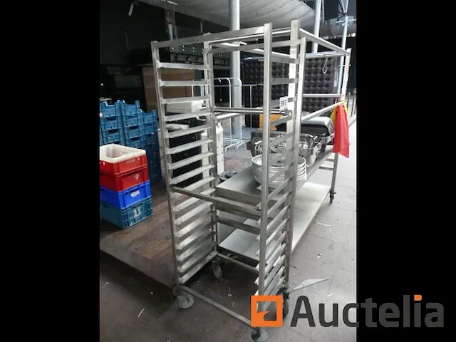 Hoge roltafel, bakker roltafel, warm houden - afbeelding 7 van  9