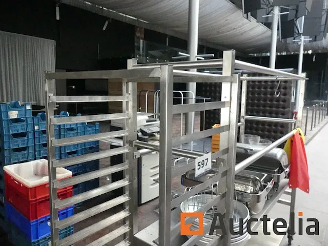 Hoge roltafel, bakker roltafel, warm houden - afbeelding 8 van  9