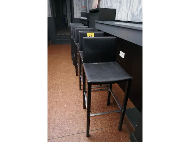 Hoge stoelen 6 stuks - afbeelding 1 van  3