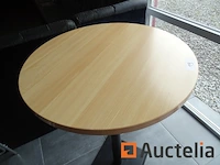 Hoge tafel in beukenlook - afbeelding 2 van  2