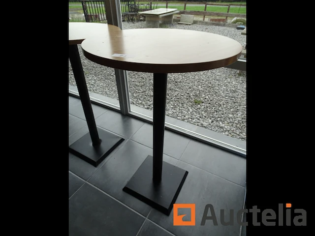 Hoge tafel in beukenlook - afbeelding 1 van  3