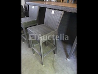 Hoge tafel met 2 kinderstoelen - afbeelding 2 van  5