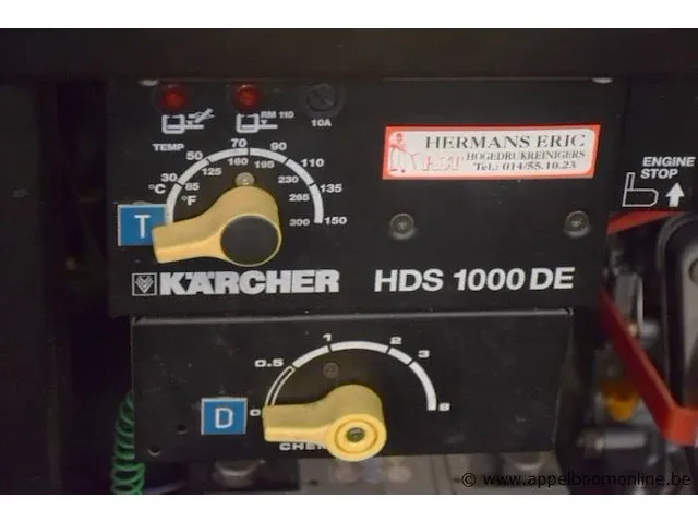 Hogedrukreiniger karcher, type hds 1000de, niet in werkende staat - afbeelding 3 van  4