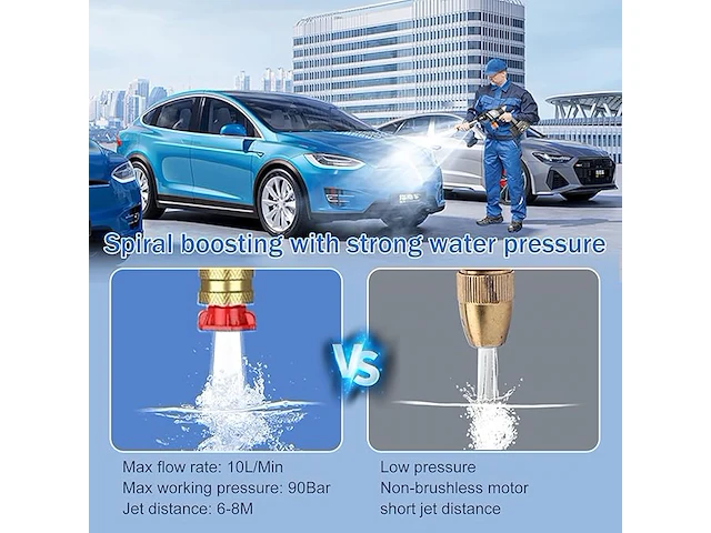 Hogedrukreiniger op batterijen, 48 v - afbeelding 2 van  4